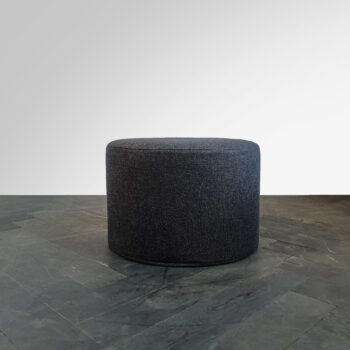 Ronde pouf - Laag- Kleine pouf - Blauw