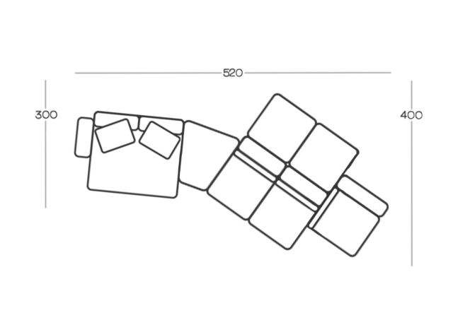 Evolution Design zetels-Design Sofa-Zitbanken-Dune Sofa-Modulaire systeem-Lounge sofa-chill sofa